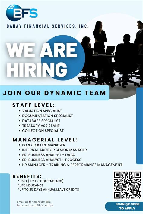 Working at Bahay Financial Services Inc. , Job Opening & Hiring March.